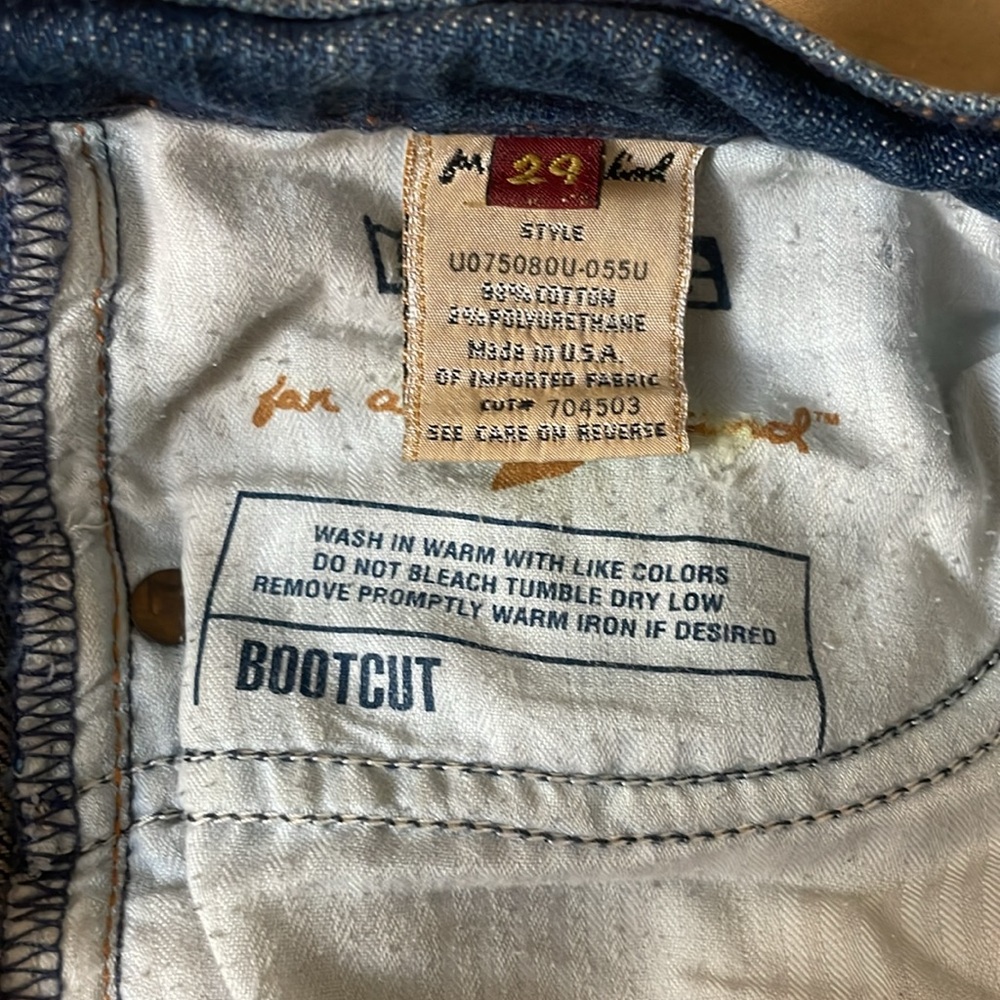 7 For All Mankind low rise boot cut jeans - Picture 4 of 5
